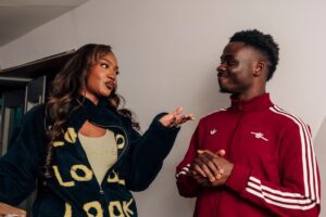 Saka shocks Tems with claims he doesn’t know who Celine Dion is