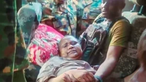 Major-Gen Rabe’s wife shot during rescue operations, but she is doing fine in hospital…army put bandits on the run